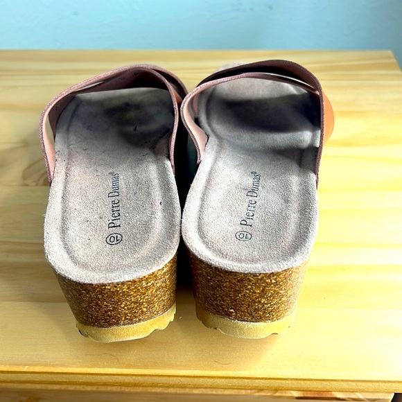 NEW Pierre Dumas Brown Platform Sandals Size 10 - Picture 3 of 4